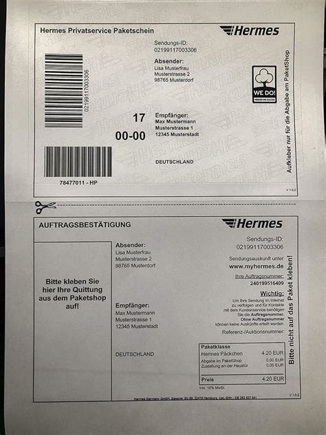 hermes etiketten drucken|hermes paketschein vorteile.